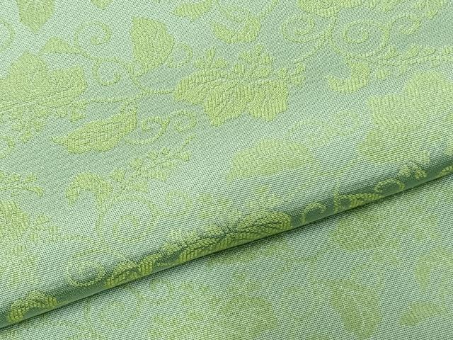 平和屋着物▽上質な小紋 単衣 唐草文 正絹 逸品 AABC4012fy