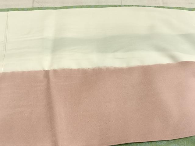 平和屋着物▽上質な小紋 単衣 唐草文 正絹 逸品 AABC4012fy