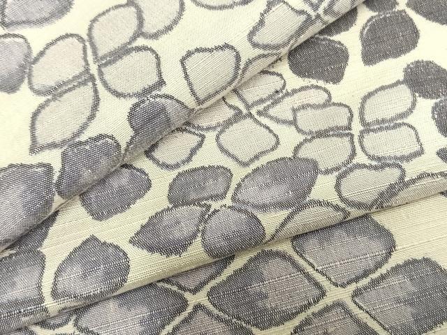 平和屋着物▽上質な紬 単衣 紫陽花 正絹 逸品 AABC4028fy