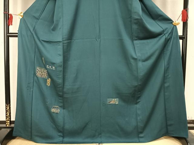 平和屋着物▽訪問着 単衣 壁画文様 金彩 正絹 逸品 AABC4084fy