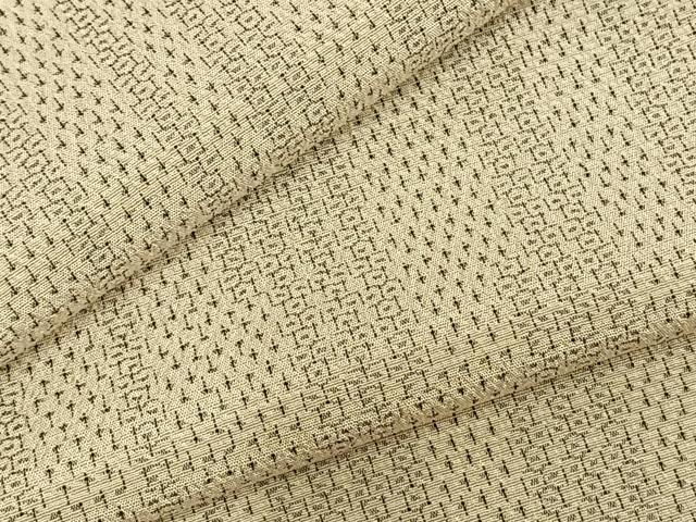 平和屋着物▽本塩沢 単衣 110亀甲 十字絣 ほていや扱い 正絹 逸品 AABC4102fy