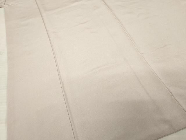 平和屋着物●上質な色無地 薄柿色 正絹 逸品 AABC4121ck