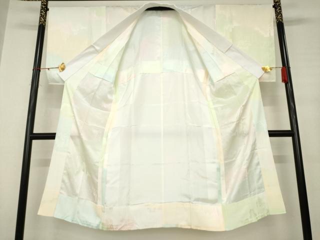 平和屋着物●長襦袢 無双仕立て 風景文 暈し染め 正絹 逸品 AABC4145ck