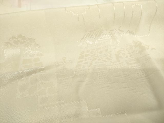 平和屋着物●長襦袢 無双仕立て 風景文 暈し染め 正絹 逸品 AABC4145ck