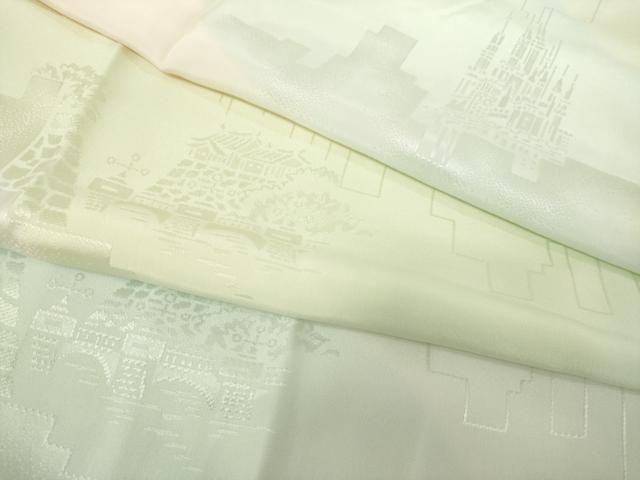 平和屋着物●長襦袢 無双仕立て 風景文 暈し染め 正絹 逸品 AABC4145ck