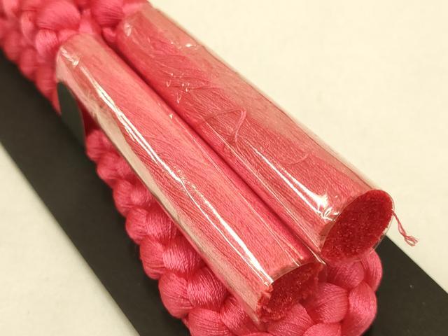 平和屋本店●和装小物 帯締め・帯揚げセット 振袖用 総絞り 暈し 正絹 逸品 未使用 AABC4211ay