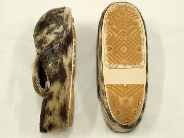 平和屋着物●和装小物 和装草履 防寒草履 アザラシ あざらし 逸品 AABC4317ay