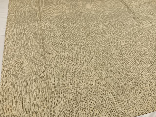 平和屋着物●上質な紬 杢目文 正絹 逸品 未使用 AABC4461ph