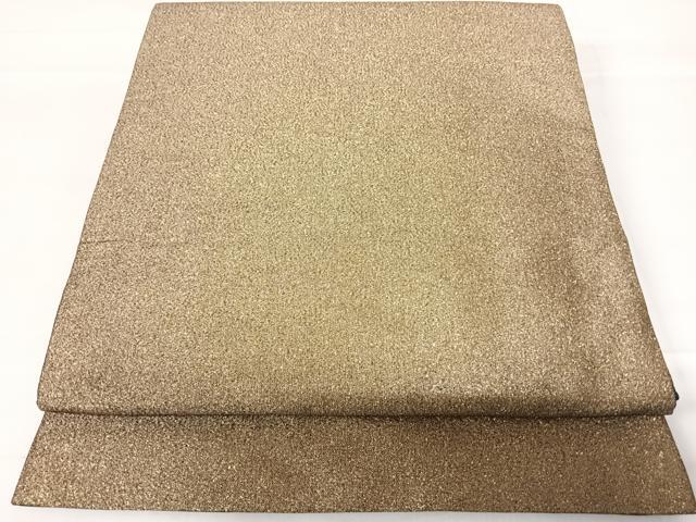 平和屋着物◎全通柄袋帯 霞文 金糸 正絹 逸品 AABC4674yx