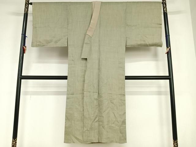 平和屋着物*夏物 男性 長襦袢 単衣 利休色 綿麻 AABC4844zg