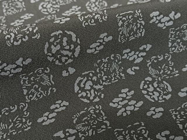 平和屋着物●上質な小紋 変わり市松丸文 健勝苑扱い 正絹 逸品 AABC4894zg