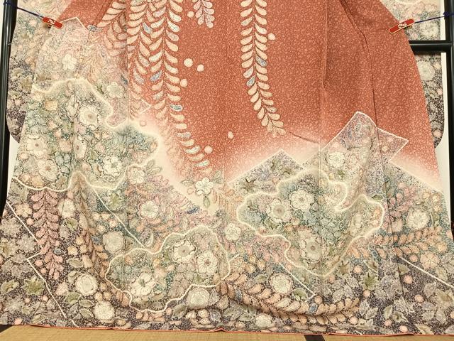 平和屋着物●豪華振袖 辻が花 絞り 暈し染め 金彩 正絹 逸品 AABC4914zg