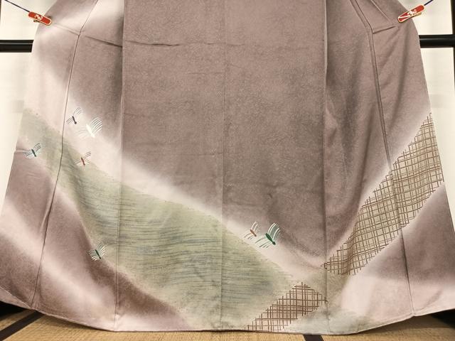 平和屋着物●訪問着 松 暈し染め 金彩 やまと誂製 正絹 逸品 未使用 AABC4953zg