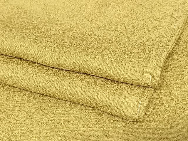 平和屋着物●上質な色無地 氷割れ地紋 路考茶 正絹 逸品 未使用 AABC5070zg