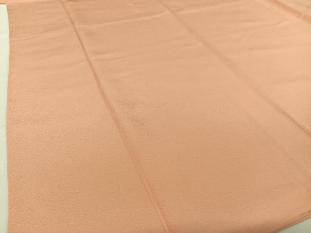 平和屋着物●上質な色無地 甚三紅色 正絹 逸品 AABC5128zg