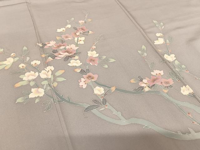 平和屋着物●訪問着 作家物 枝花文 正絹 逸品 AABC5144zg
