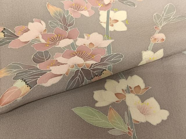 平和屋着物●訪問着 作家物 枝花文 正絹 逸品 AABC5144zg