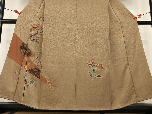 平和屋着物●訪問着 花鳥文 金彩 正絹 逸品 AABC5184zg