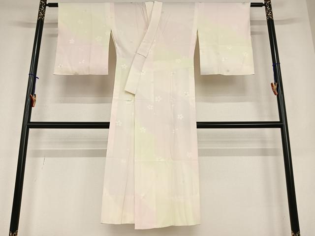 平和屋着物●長襦袢 無双仕立て 舞桜 正絹 逸品 AABC5192zg