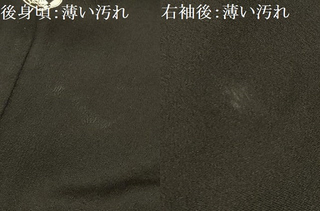 平和屋着物■豪華黒留袖 駒刺繍 流水扇面風景文 金銀彩 正絹 逸品 AABC5291sx