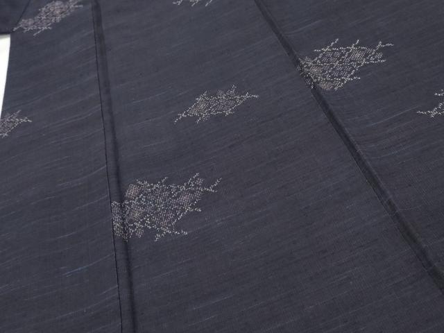 平和屋着物■上質な紬 花菱文 正絹 逸品 AABC5836cs