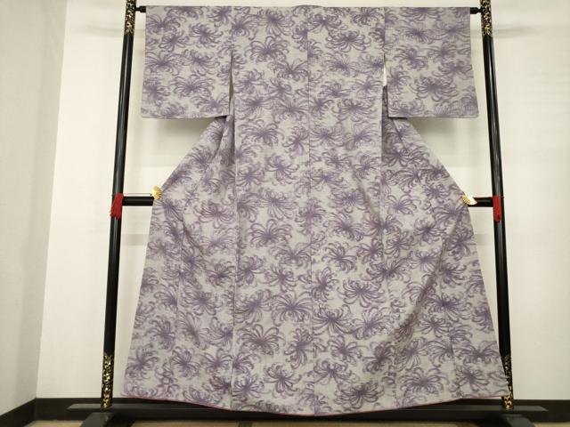 平和屋着物●上質な紬 乱菊 正絹 逸品 AABC6092ck
