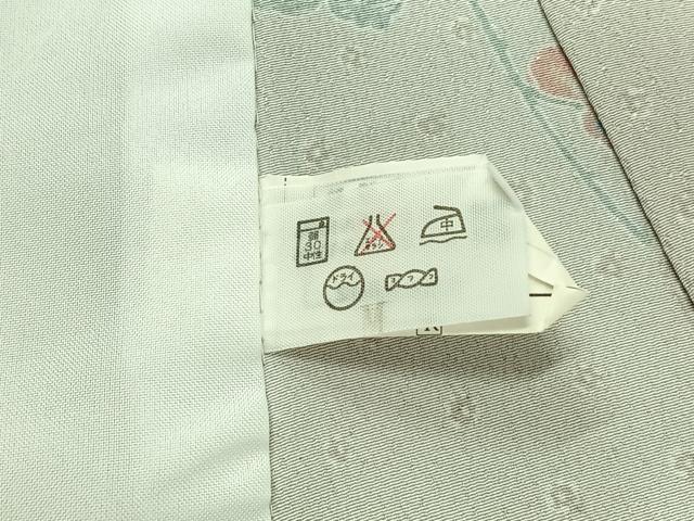 平和屋着物▽小紋 単衣 花間道 洗える着物 AABC6176jh