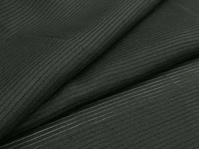 平和屋着物▽男性 黒紋付 羽織 スリーシーズン 春夏秋 塵除け 暗黒色 正絹 逸品 AABC6790jh
