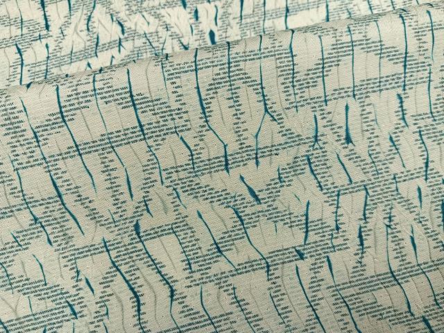 平和屋着物●上質な小紋 絞り 幾何学文 正絹 逸品 AABC6825ph