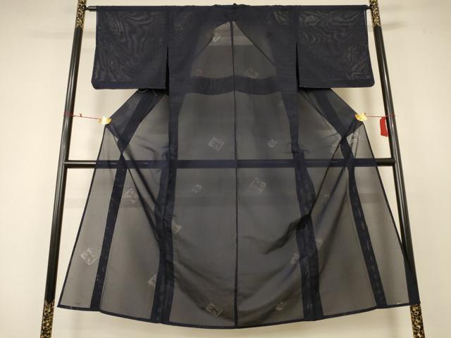 平和屋着物*夏物 色無地 縦絽 蠟色 正絹 逸品 未使用 AABC6903jd