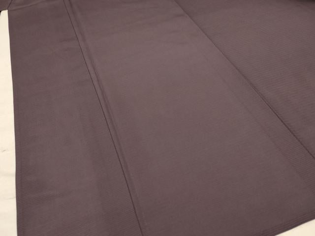 平和屋着物*夏物 色無地 絽 葡萄鼠色 正絹 逸品 未使用 AABC6907jd