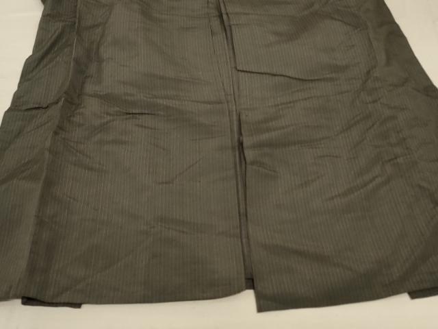 平和屋着物*夏物 男性 行灯袴 縞 正絹 逸品 AABC6913jd