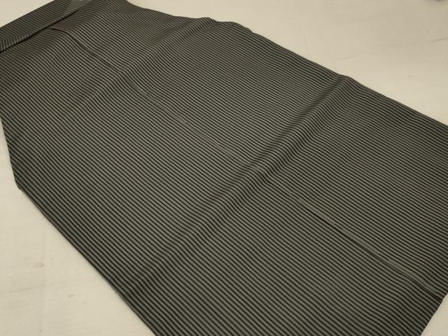 平和屋着物*夏物 男性 行灯袴 縞 正絹 逸品 AABC6914jd