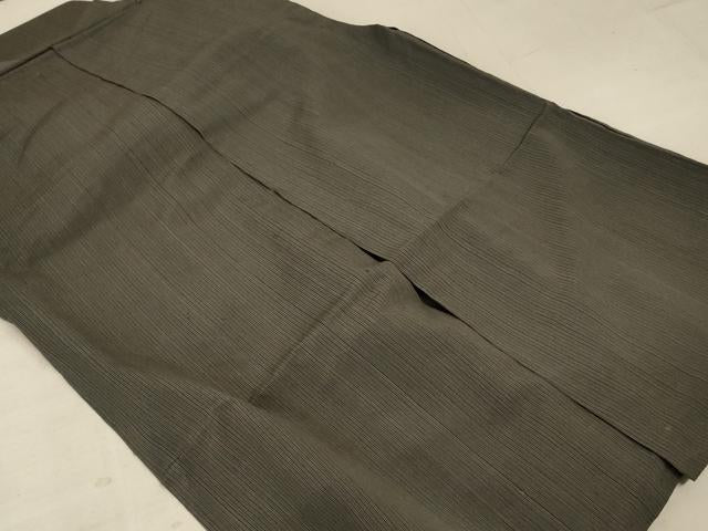 平和屋着物*夏物 男性 行灯袴 縞 正絹 逸品 AABC6930jd