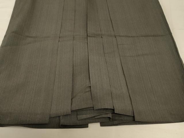 平和屋着物*夏物 男性 行灯袴 縞 正絹 逸品 AABC6930jd