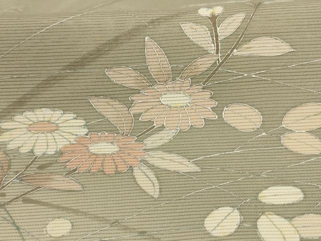 平和屋着物*夏物 訪問着 絽 草花文 暈し染め 正絹 逸品 AABC6934jd