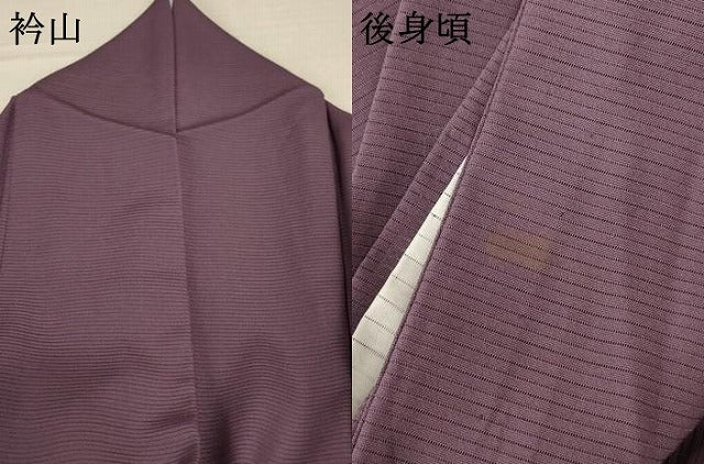 平和屋着物*夏物 色無地 絽 濃色 正絹 逸品 AABC6944jd