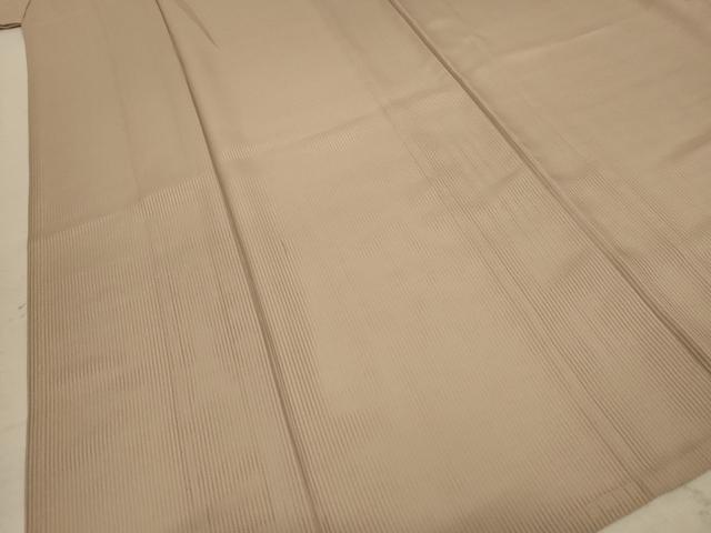 平和屋着物*夏物 色無地 縦絽 薄香色 正絹 逸品 AABC6946jd