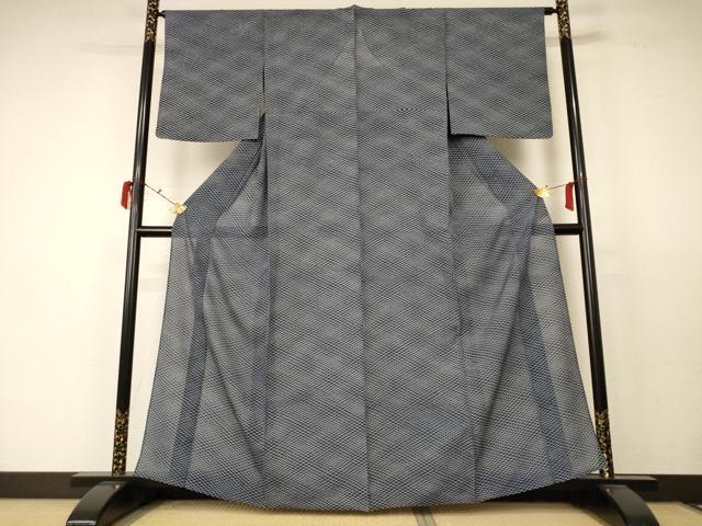 平和屋着物*夏物 小紋 絽 網目文 正絹 逸品 AABC6955jd