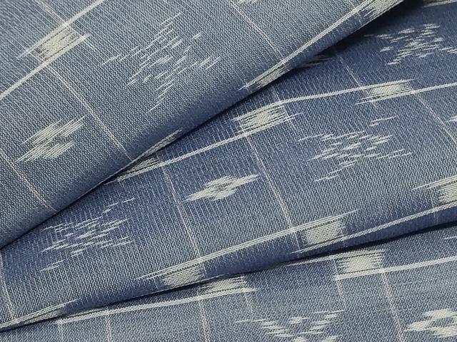 平和屋着物*夏物 本場琉球絣 夏琉球 正絹 逸品 AABC6959jd