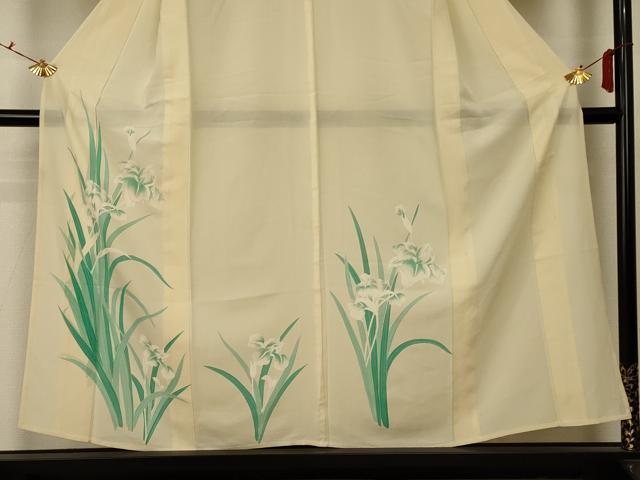 平和屋着物*夏物 訪問着 絽 草花文 正絹 逸品 AABC6964jd