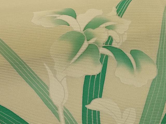 平和屋着物*夏物 訪問着 絽 草花文 正絹 逸品 AABC6964jd