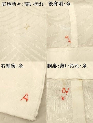 平和屋着物●洗える最高級着物 <英>はなぶさ謹製 長襦袢 無双仕立て 幾何学文様 洗える着物 AABC7190fw