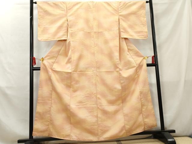 平和屋着物■小紋 青海波地紋 暈し染め 洗える着物 AABC7874cs