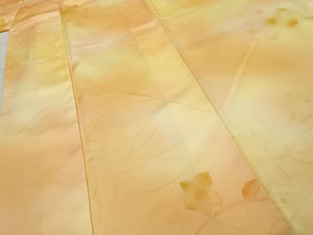 平和屋着物■小紋 地紋起こし 露芝花文 暈し染め 洗える着物 AABC7876cs
