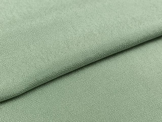 平和屋着物▽お召 単衣 空色 正絹 逸品 AABC8691jh