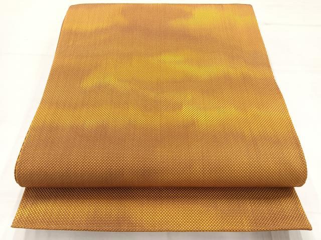 平和屋着物◎本場筑前博多織 全通柄袋帯 霞文 正絹 逸品 AABC8806uk