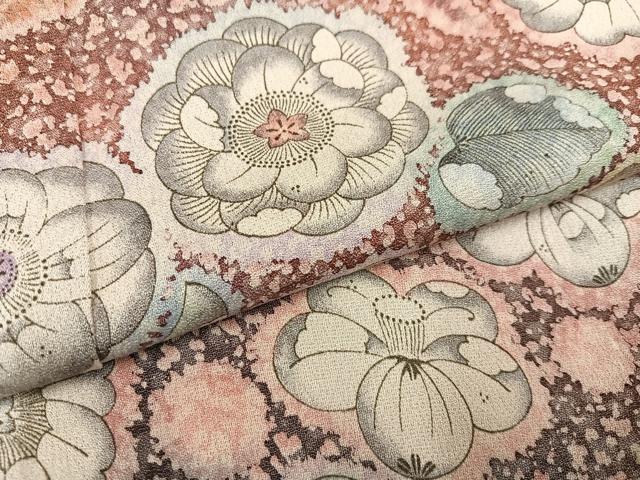 平和屋着物●豪華振袖 辻が花 暈し染め 銀通し地 正絹 逸品 AABC9347ph
