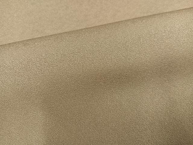 平和屋着物●上質な色無地 枯色 正絹 逸品 AABC9355ph