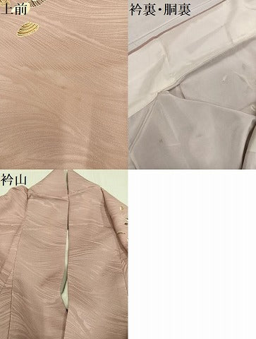 平和屋着物●訪問着 友禅 貝 正絹 逸品 AABC9358ph